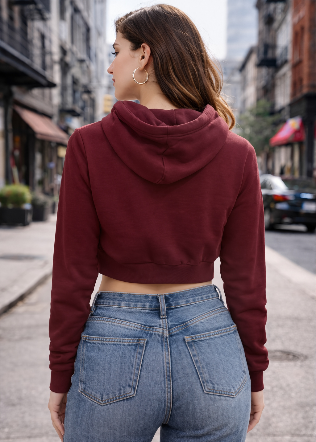 Soft Power Cropped Hoodie