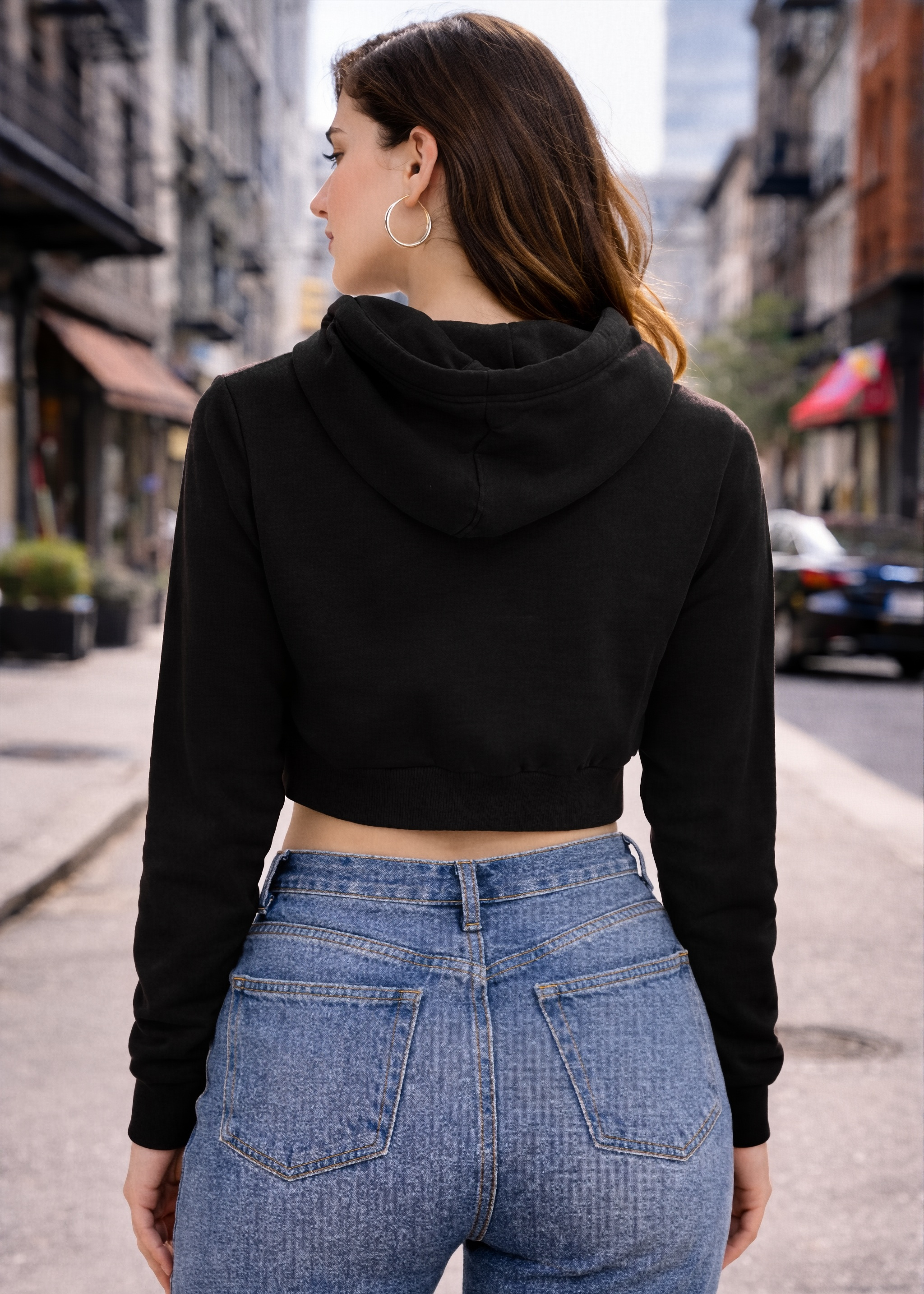 Soft Power Cropped Hoodie
