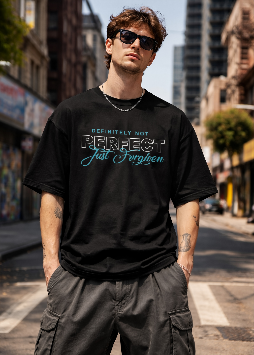 Not Perfect Unisex Oversized T-Shirt