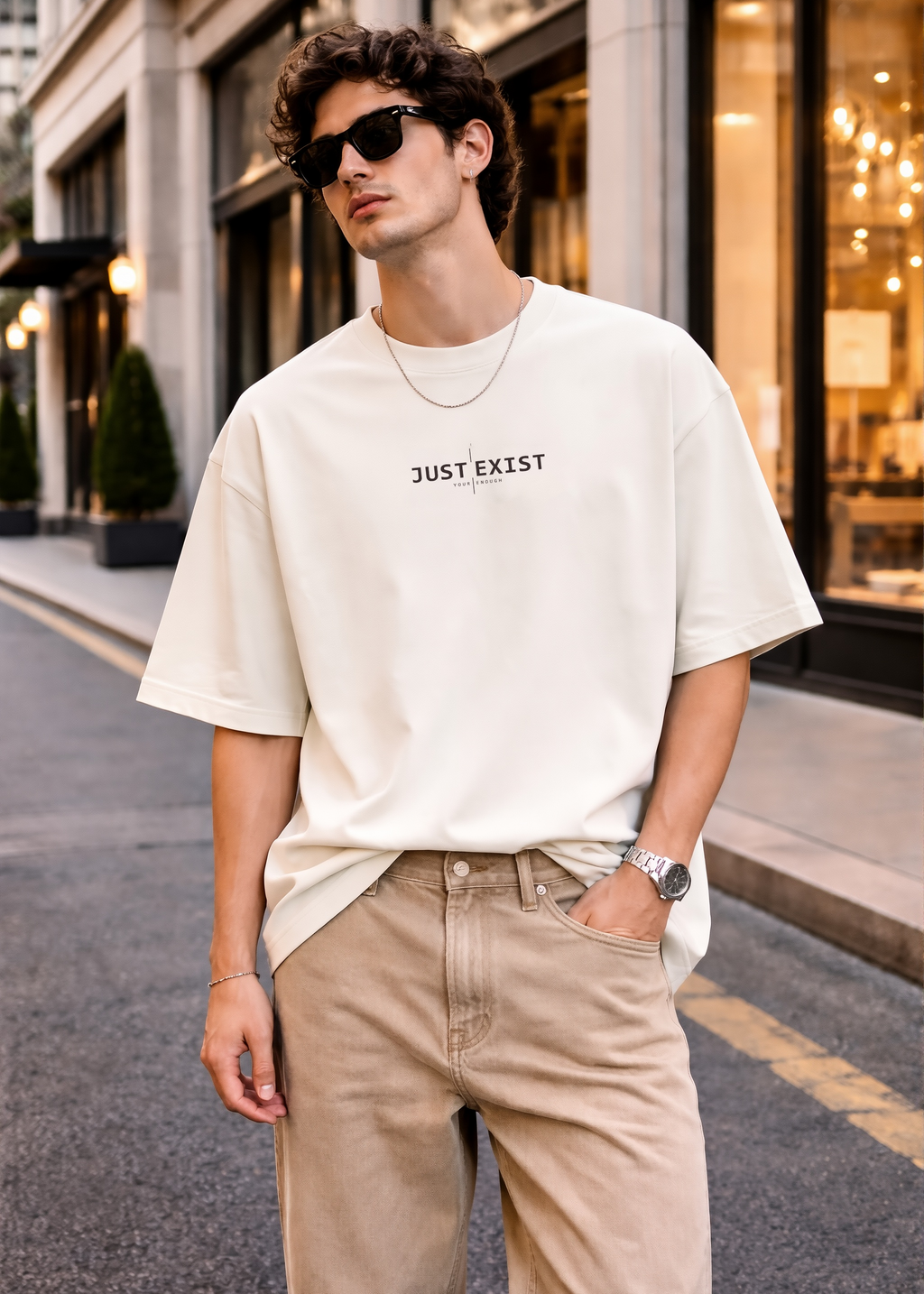 Just Exist Unisex Oversized T-Shirt