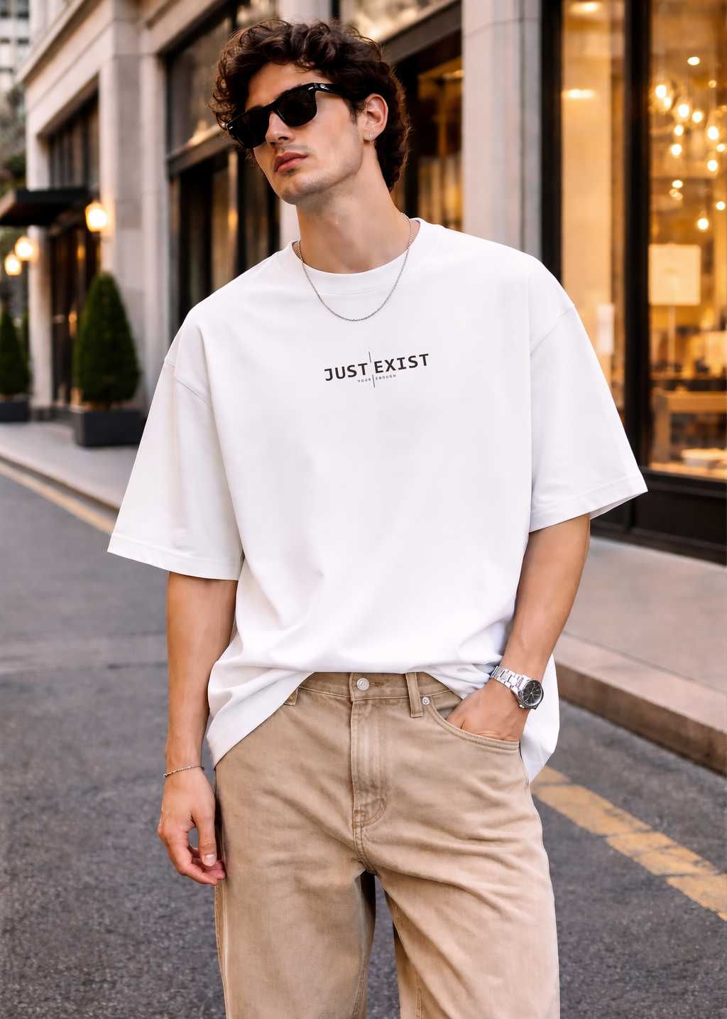 Just Exist Unisex Oversized T-Shirt