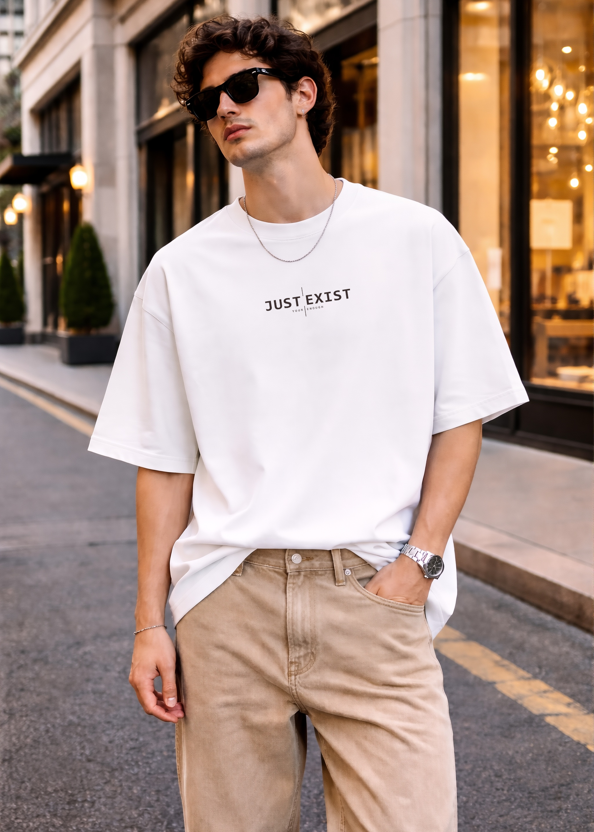 Just Exist Unisex Oversized T-Shirt