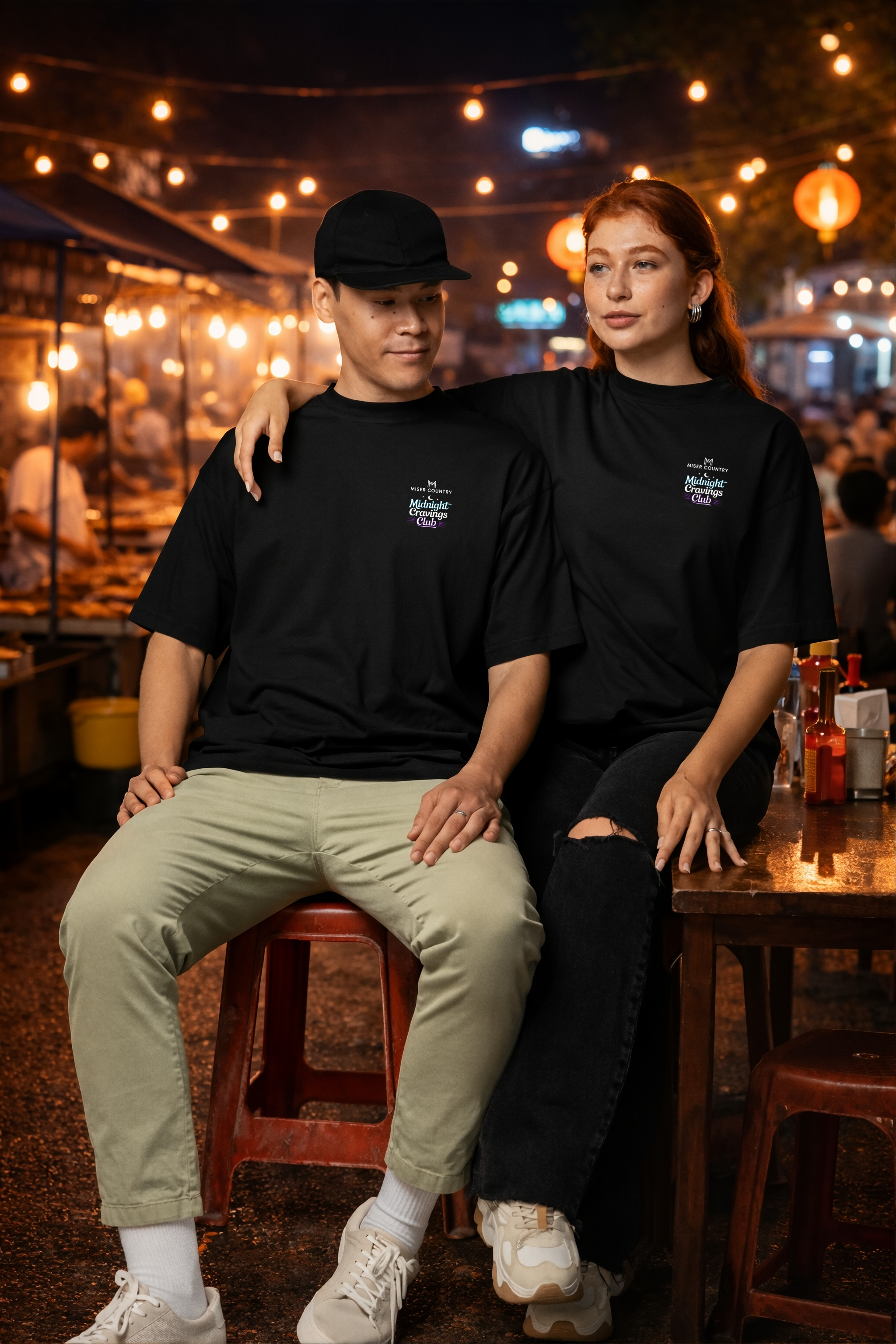 Midnight Cravings Club Unisex Oversized Tee