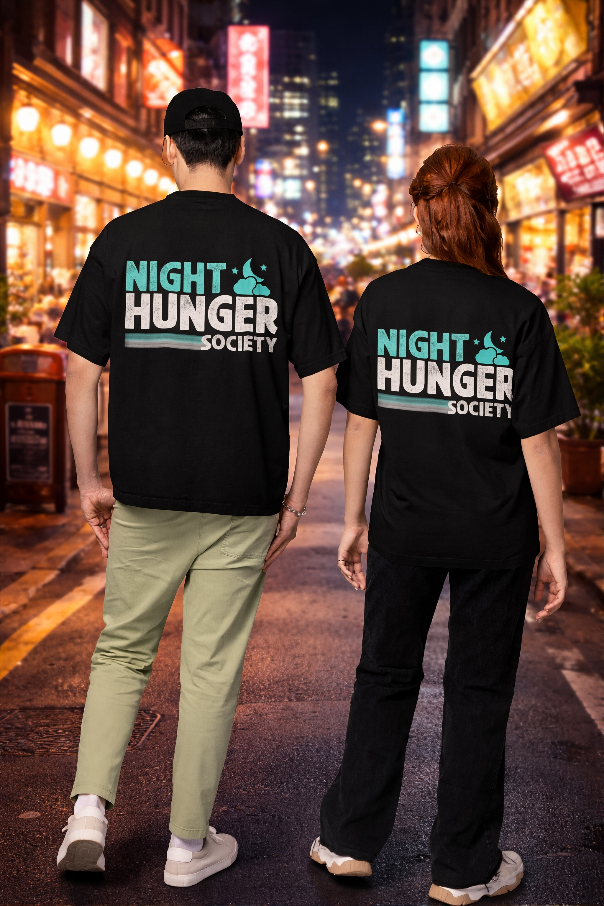 Night Hunger Society Unisex Oversized Tee