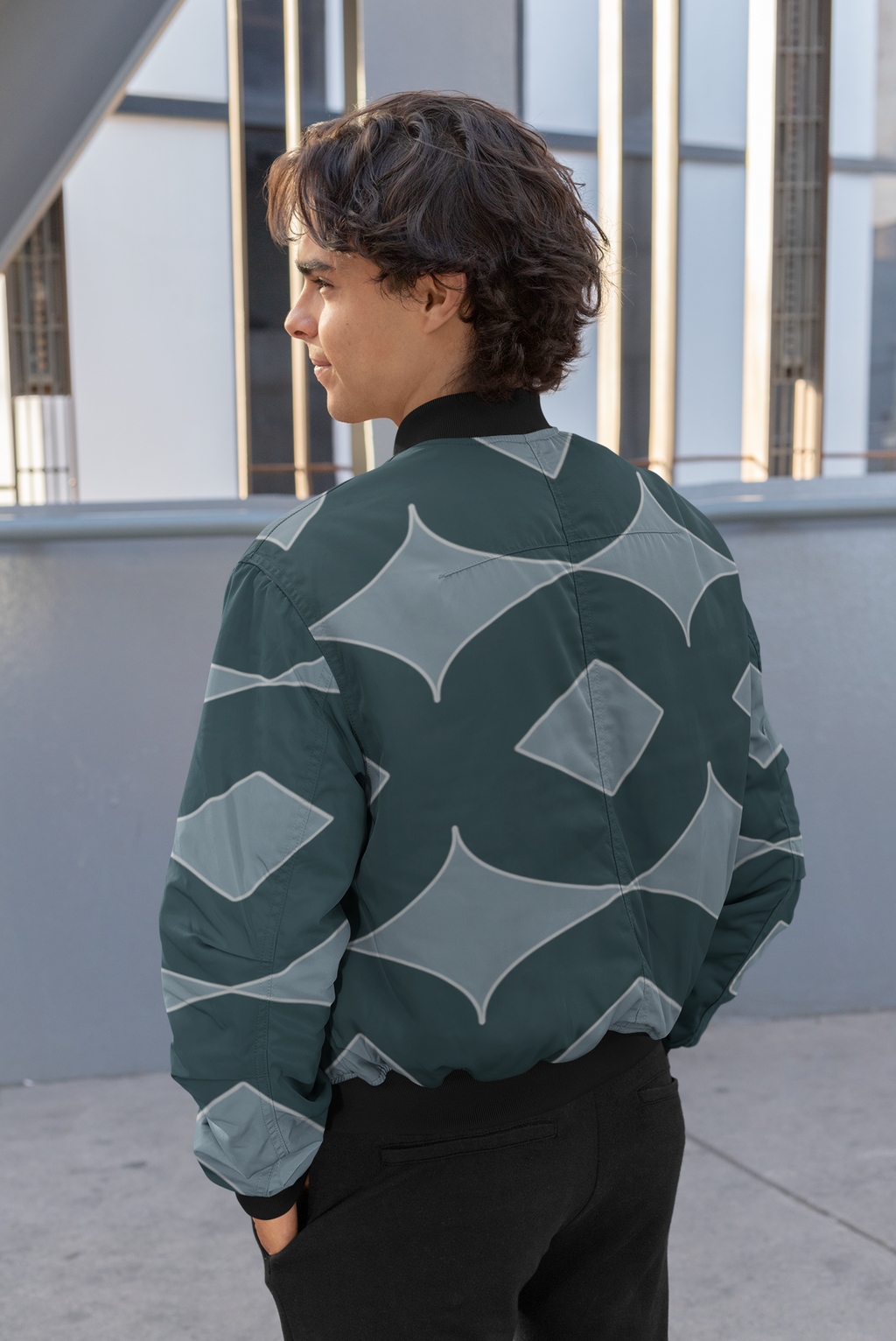 Unisex AOP Bomber Jacket Pattern DS03