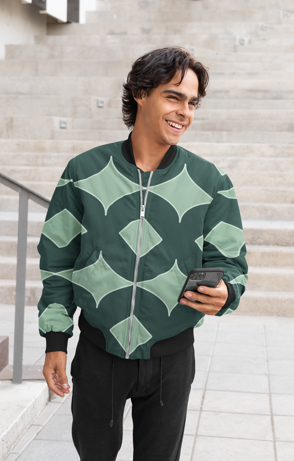 Unisex AOP Bomber Jacket Pattern DS02