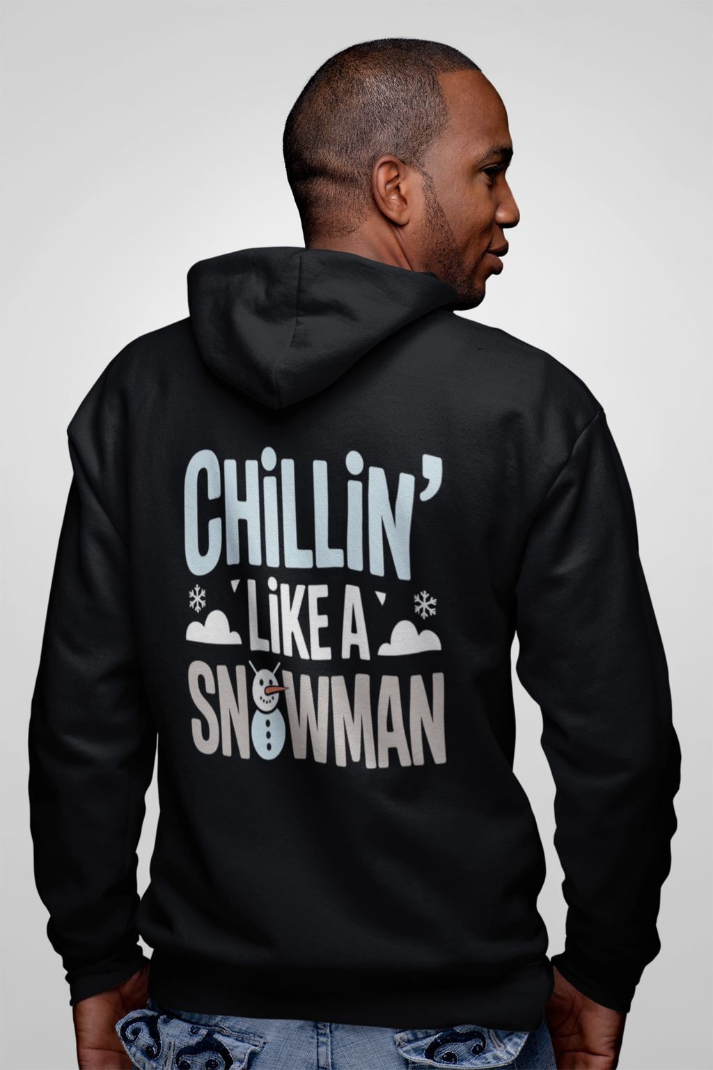 Chilling Like A Snowman Unisex Zip Hoodie