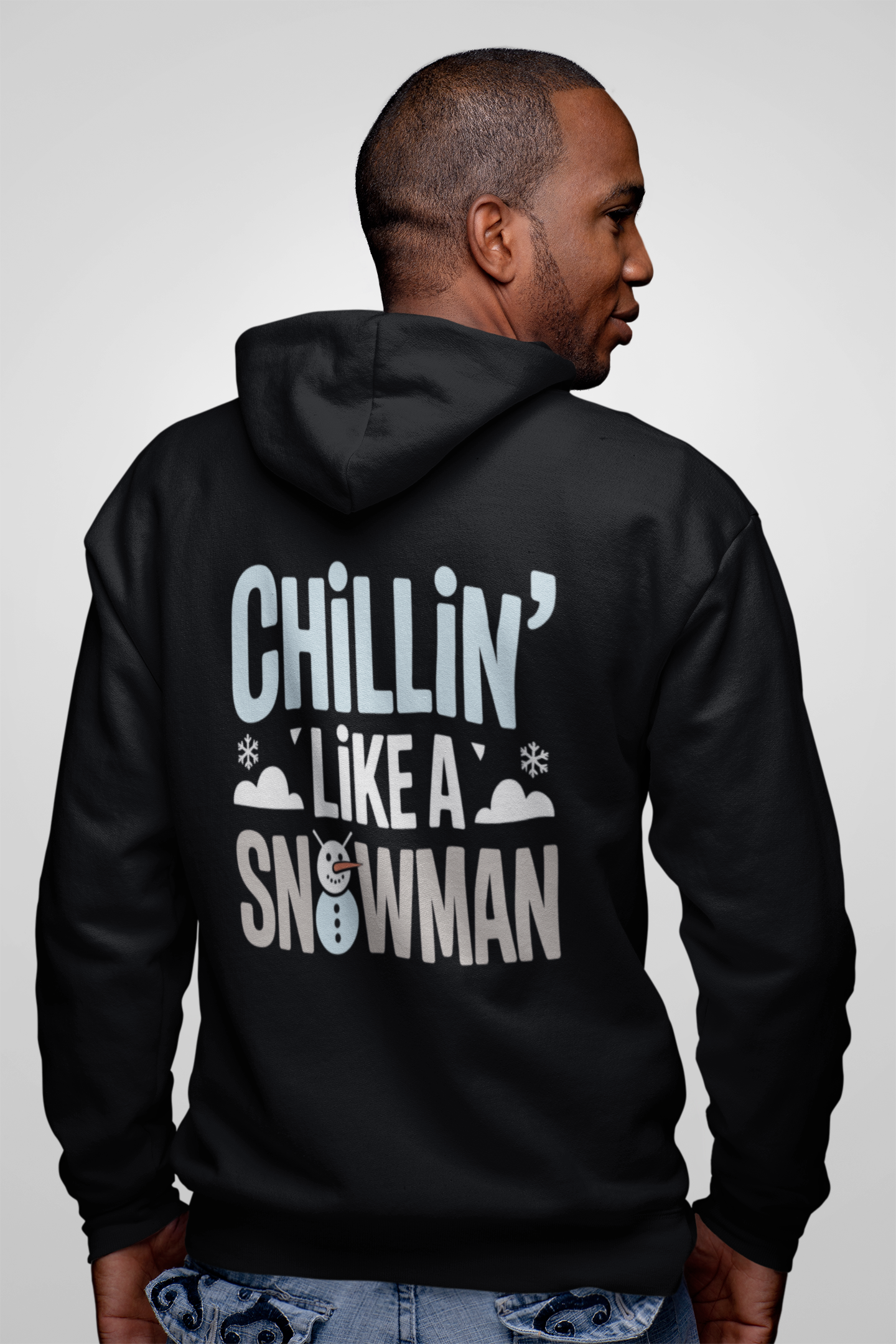 Chilling Like A Snowman Unisex Zip Hoodie