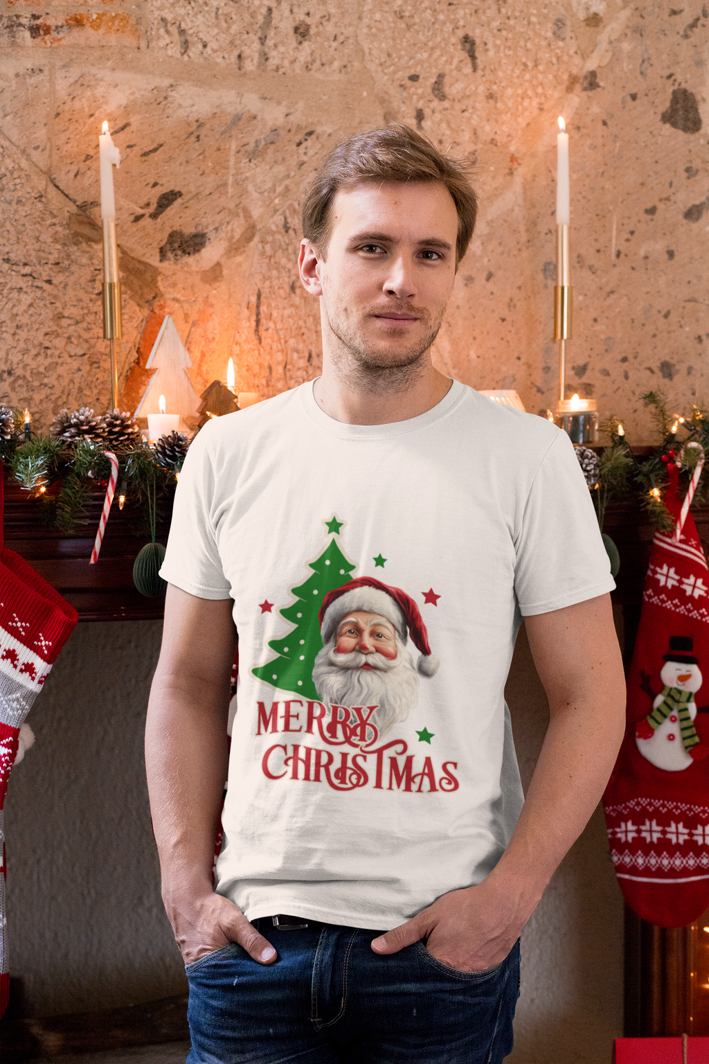 Santa Cheer Unisex Classic Crew T-Shirt